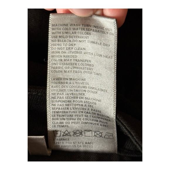 L'Agence Jeans high line skinny black size 24 - Picture 6 of 6
